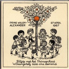 Geboortegel Prins Willem Alexander 27 april 1967 (boom)