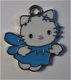 bedeltje/charm emaille :hello kitty engel blauw - 25x22 mm - 1 - Thumbnail