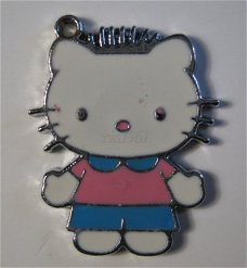 bedeltje/charm emaille :hello kitty boy rose trui- 20x25 mm