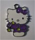 bedeltje/charm emaille :hello kitty lantaarn paars - 20x26mm - 1 - Thumbnail