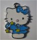 bedeltje/charm emaille :hello kitty lantaarn blauw - 20x26mm - 1 - Thumbnail