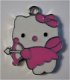 bedeltje/charm emaille :hello kitty pijl+boog rose-19x23mm - 1 - Thumbnail