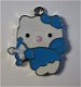 bedeltje/charm emaille :hello kitty pijl+boog blauw -19x23mm - 1 - Thumbnail