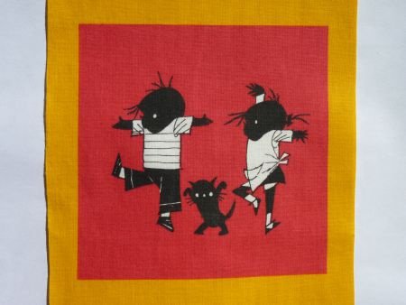 ** Quilt block / knutsellapje Jip & Janneke (G10) - 1