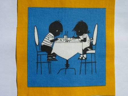 ** Quilt block / knutsellapje Jip & Janneke (G8) - 1