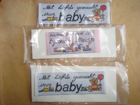 nostalgische labels met handwerk voor een bijzonder meisje - 1