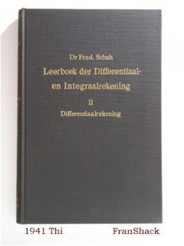 [1941]Differentiaal en Integraalrekening dl 2, Schuh,Thieme - 1