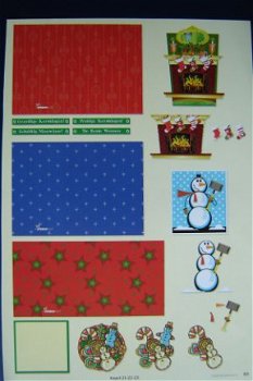 nr.319 KERST knipvel 3 kado kaartjes maken - 1