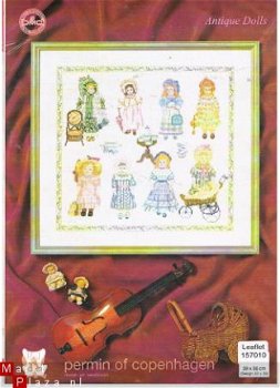 Permin Origineel leaflet/patroon Antique Dolls - 1