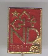 ND 1883-1983 emaille speldje ( D_065 )