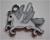 bedeltje/charm emaille:pegasus wit - 25x23mm(nog 5st) - 1 - Thumbnail