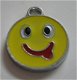 bedeltje/charm emaille :smile - 22x18 mm (nog 5) - 1 - Thumbnail