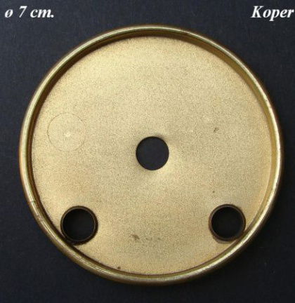 === Binnenplaatje wijzerplaat = Koper = oud === 14667 - nr. 1