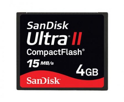 Sandisk CompactFlash Ultra-II - 4.0GB, Nieuw, €39.95 - 1