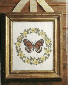 borduurpatroon 7240 lente vlinder - 1