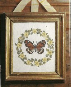 borduurpatroon 7240 lente vlinder