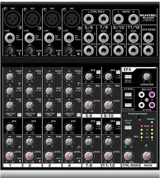 Suntec Audio M125FX, 4 Mic-Line - 4 Stereo Line Compacte Mix - 1