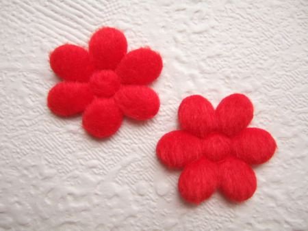 Bont bloem ~ 3 cm ~ Rood - 1