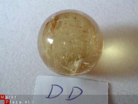 Handgslepen, Champagne-wit Calciet-bol DD uit China - 1