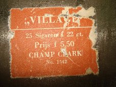 oud engels sigarenblik Village Champ Clark no 1542 18 cm