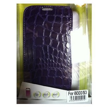 Crocodile Stijl Hoesje Samsung Galaxy S3 i9300 Paars - 1