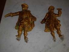 2 bronzen beelden