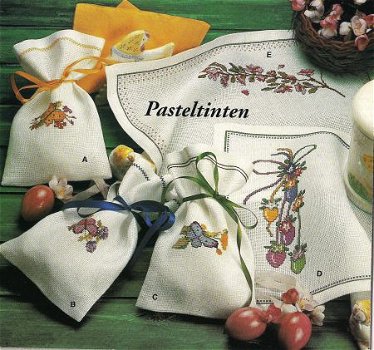 borduurpatroon 7242 lavendelzakjes en placemats - 1