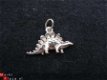 Stegosaurus #2 als Zilveren hangertje of bedeltje te dragen - 1 - Thumbnail