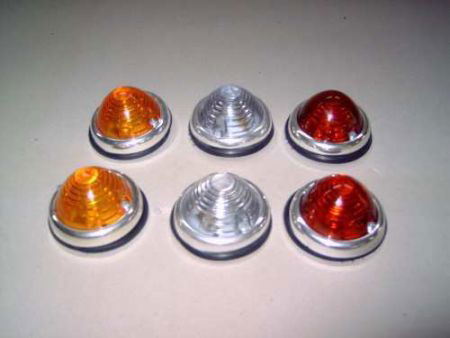 Lampen rood / wit / oranje.(verpakt per 2 stuks) - nr. 1