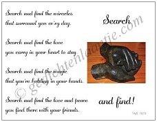 Postcard YML 1819E: "Search and find"