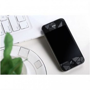 Clear 3D Diamond Front Back ScreenProtector Apple iPhone 4 4 - 1