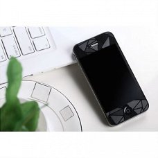 Clear 3D Diamond Front Back ScreenProtector Apple iPhone 4 4