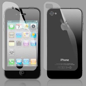Anti-glare Front and Back Screen Protector iPhone 4 4S, Nieu - 1
