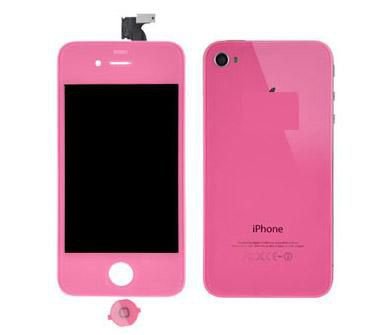 Apple iPhone 4 Display Unit + BackCover Pink, Nieuw, €76 - 1