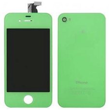 Apple iPhone 4 Display Unit + BackCover Groen, Nieuw, €76