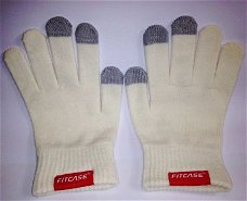 FitCase Touchscreen Gloves Wool white, Nieuw, €12.5