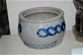 *** Oud keulse margarine pot kleur grijs met blauw *** - 4 - Thumbnail