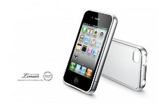 SGP iPhone 4 4S Case Linear Color Series Silver White,Nieuw,
