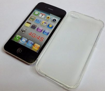 Transparante silicone hoesje iPhone 4 4, Nieuw, €6.99 - 1