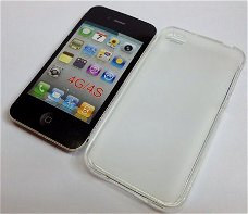 Transparante silicone hoesje iPhone 4 4, Nieuw, €6.99