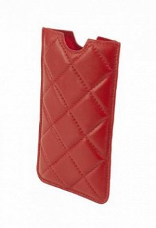 Deluxe Stitch Alesio Red Leather Case Size M, Nieuw, €34.95