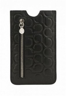 Deluxe Logo Alesio Black Leather Case Size M, Nieuw, €34.95