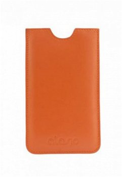 Deluxe Tangerine Alesio Red Leather Case Size M, Nieuw, €34. - 1