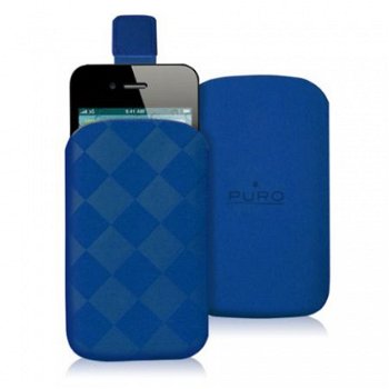 Puro Nabuk Case Apple iPhone 4 4S Blue, Nieuw, €17.5 - 1