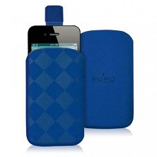 Puro Nabuk Case Apple iPhone 4 4S Blue, Nieuw, €17.5