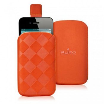 Puro Nabuk Case Apple iPhone 4 4S Orange, Nieuw, €17.5 - 1