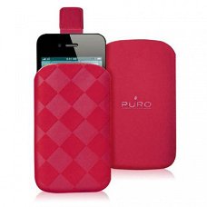 Puro Nabuk Case Apple iPhone 4 4S Pink, Nieuw, €17.5