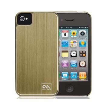 Case-Mate Barely There Case Brushed Aluminium Gold iPhone 4 - 1