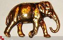 Goudkleurige olifant broche - 1 - Thumbnail