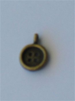 bronze metal button 13 mm - 1